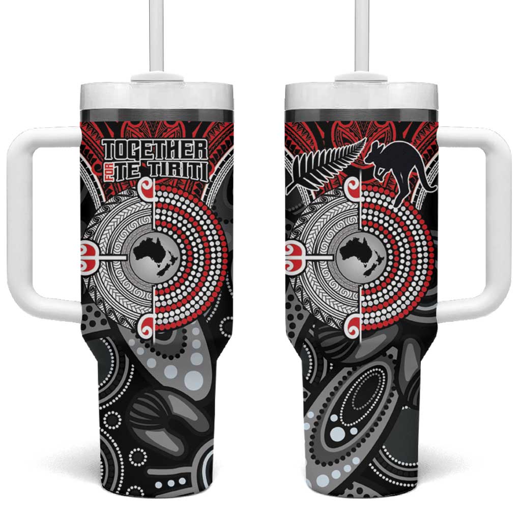 Aotearoa and Australia New Zealand Honour The Treaty Ake!Ake!Ake! Custom Stanley Cup 40 oz 30 oz Tumbler With HandleTVC2301350
