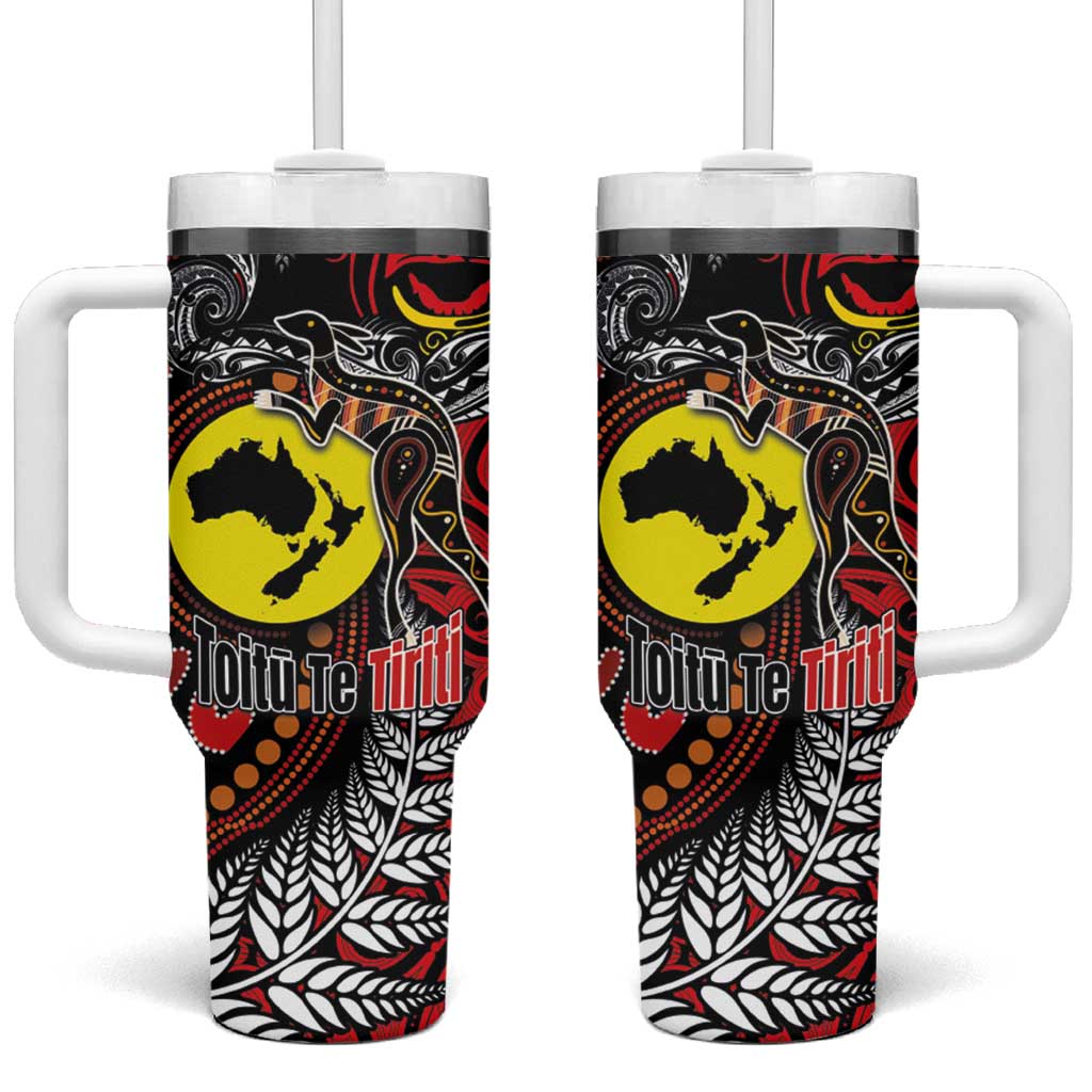 Aotearoa and Australia Toitu Te Tiriti Honour the Treaty Stand Together Stand Stronger Custom Stanley Cup 40 oz 30 oz Tumbler With HandleTVC2301345