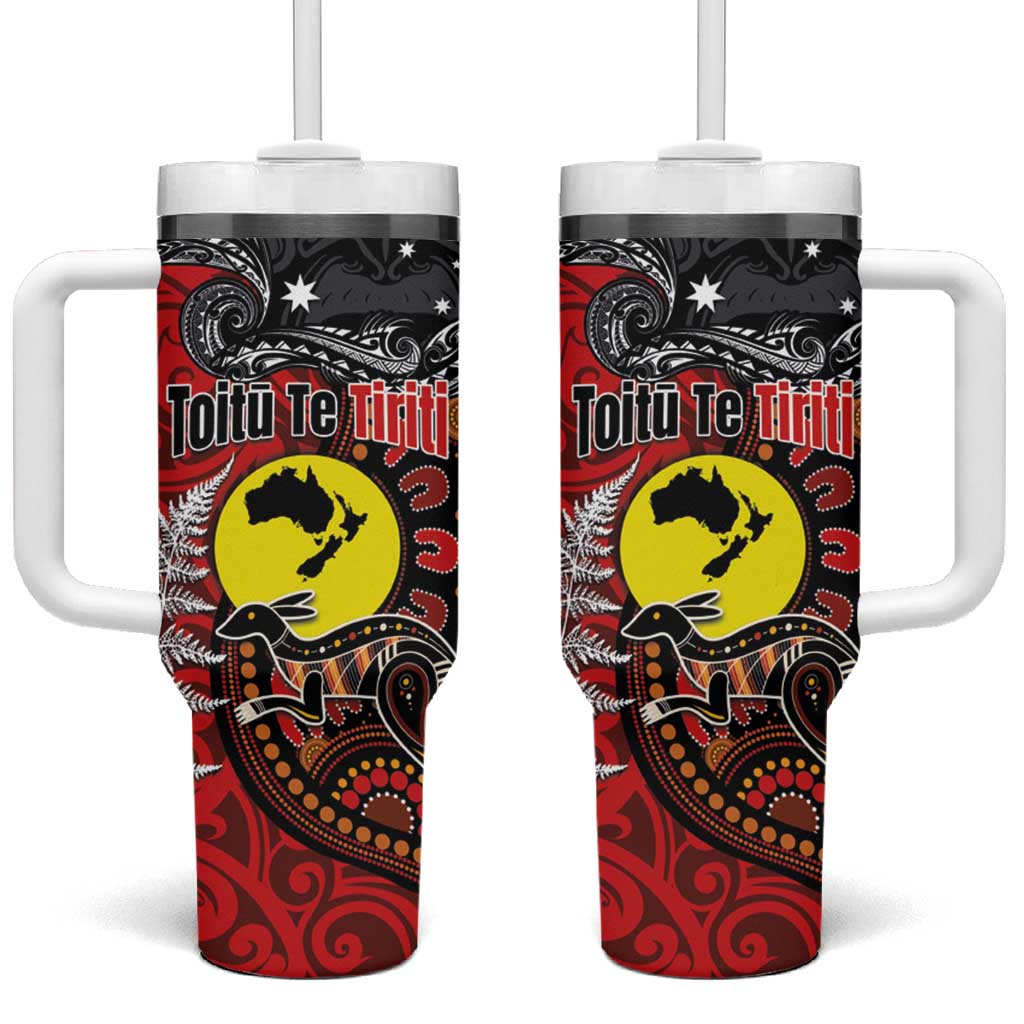 Aotearoa and Australia Toitu Te Tiriti Honour the Treaty Te Tiriti Is Us Custom Stanley Cup 40 oz 30 oz Tumbler With HandleTVC2301351