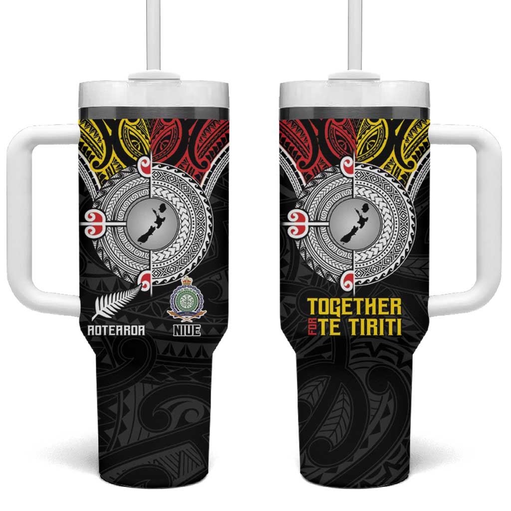Aotearoa and Niue Mo Te Tiriti New Zealand Honour The Treaty Ake!Ake!Ake! Custom Stanley Cup 40 oz 30 oz Tumbler With HandleTVC2301345