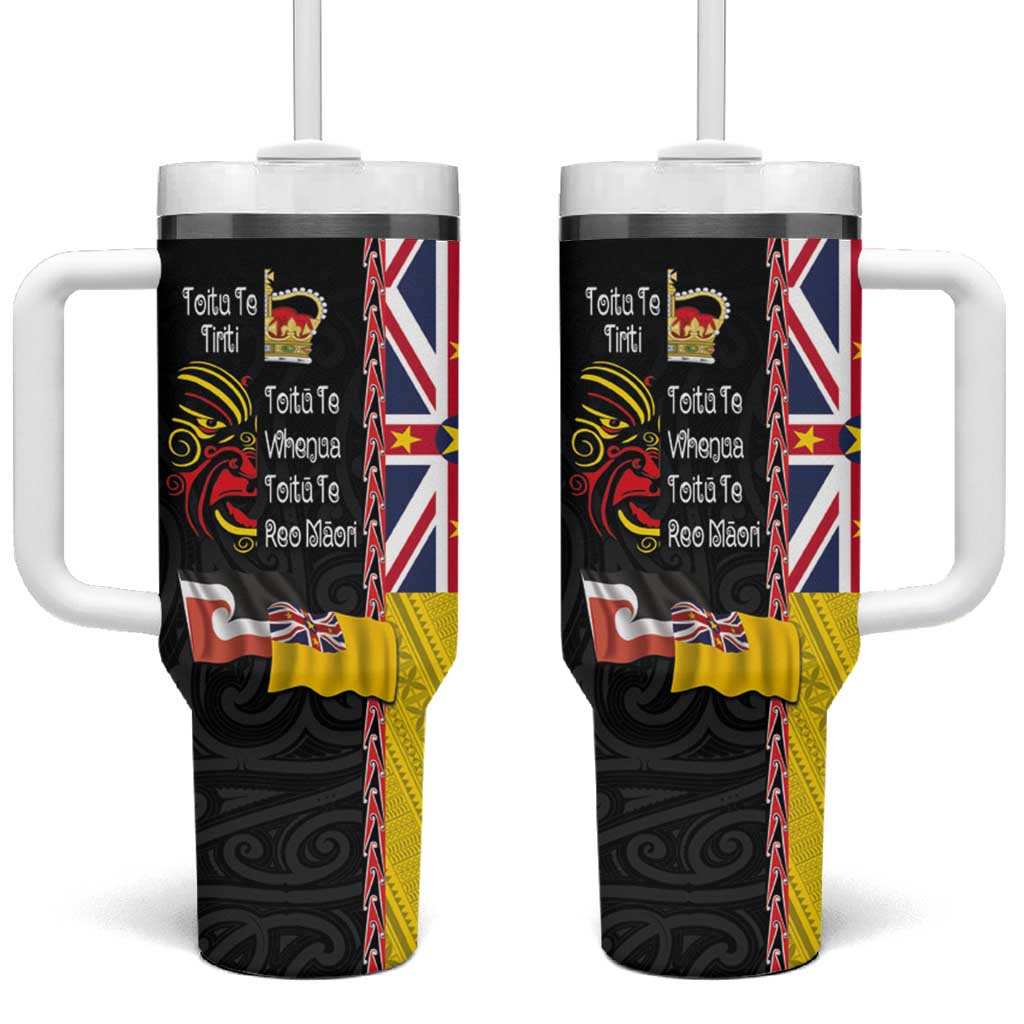 Aotearoa and Niue Toitu Te Tiriti Honour the Treaty Fight Together Stand Together Custom Stanley Cup 40 oz 30 oz Tumbler With HandleTVC2301346