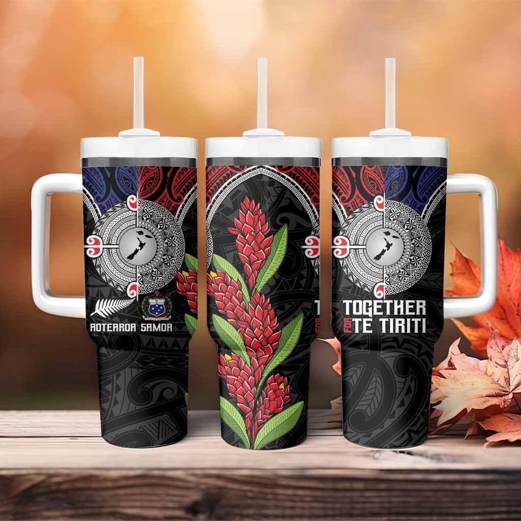 Aotearoa and Samoa Mo Te Tiriti Tangata Moana Stand with Tangata Whenua Custom Stanley Cup 40 oz 30 oz Tumbler With HandleTVC2301317