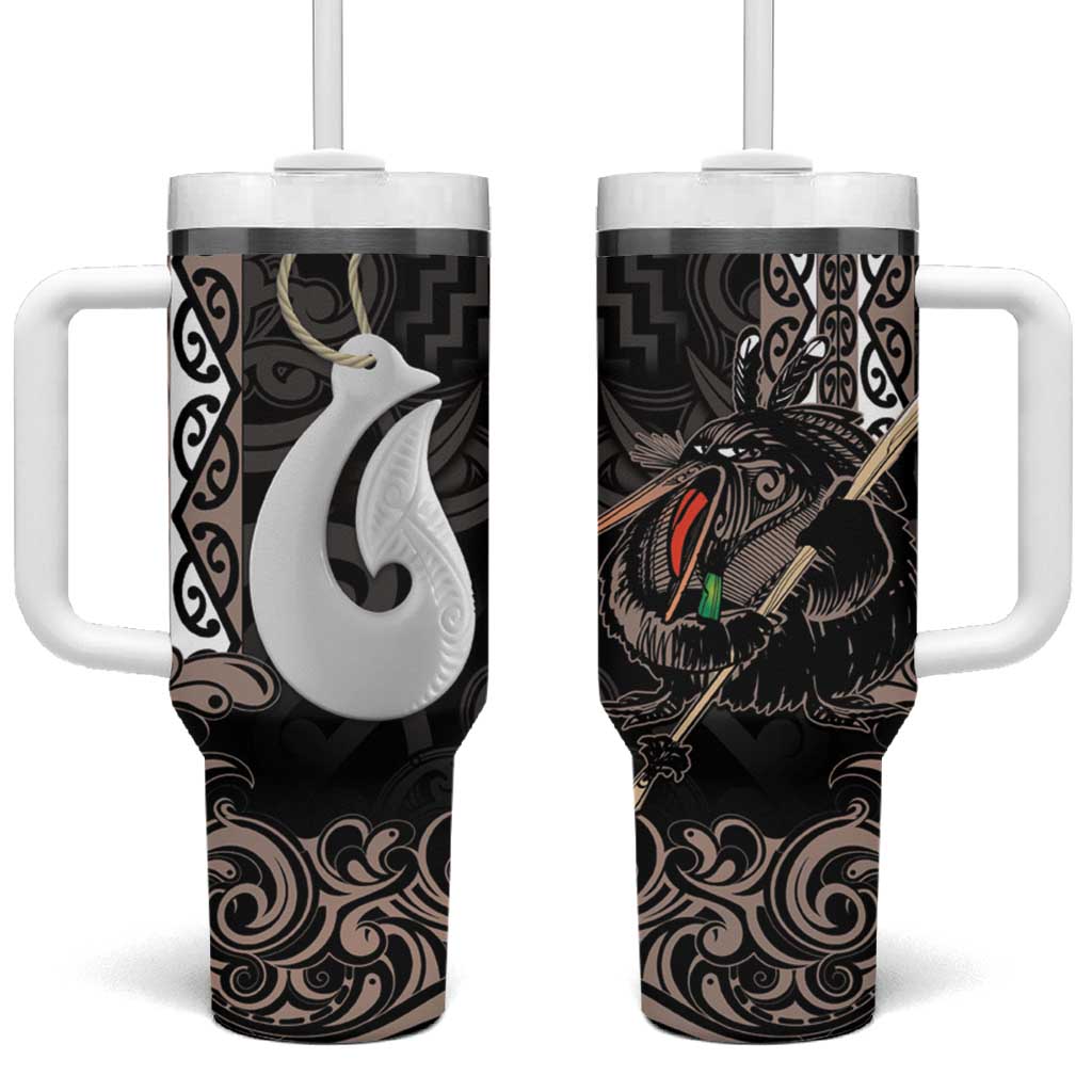 Aotearoa Hei Matau Haka Kiwi Mix Maori Mangopare Custom Stanley Cup 40 oz 30 oz Tumbler With HandleTVC2301330 - Image 2