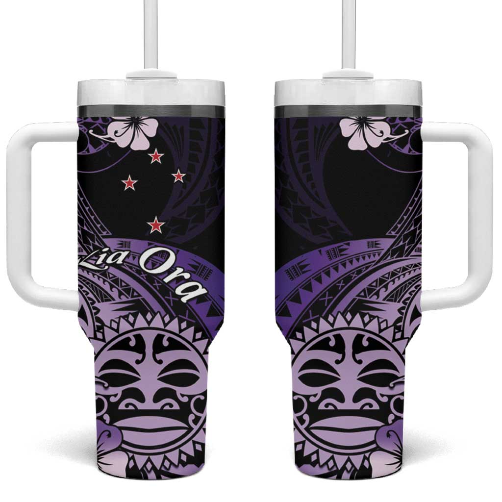 Aotearoa Kia Ora New Zealand Ta Moko Purple Custom Stanley Cup 40 oz 30 oz Tumbler With HandleTVC2301399