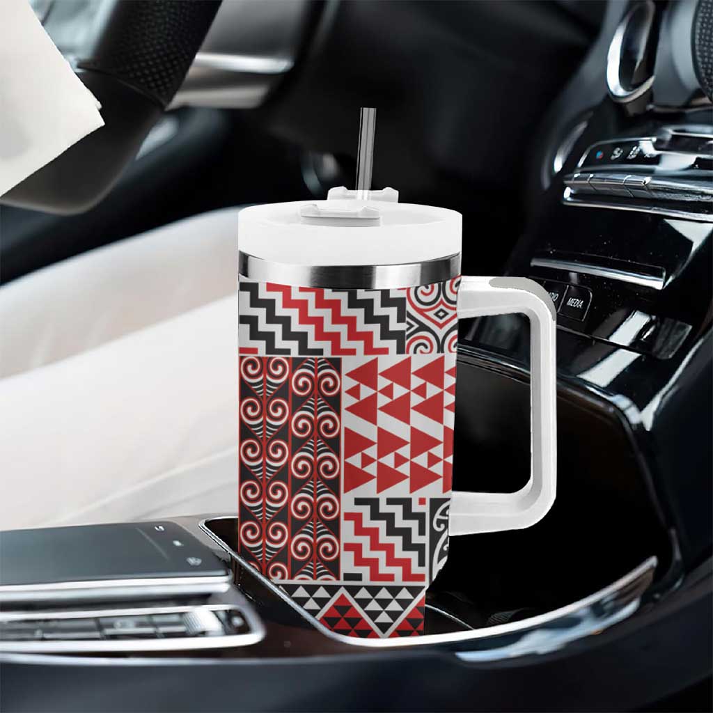 Aotearoa Kowhaiwhai Taniko Patchwork Motifs Custom Stanley Cup 40 oz 30 oz Tumbler With HandleTVC2301251 - Image 8