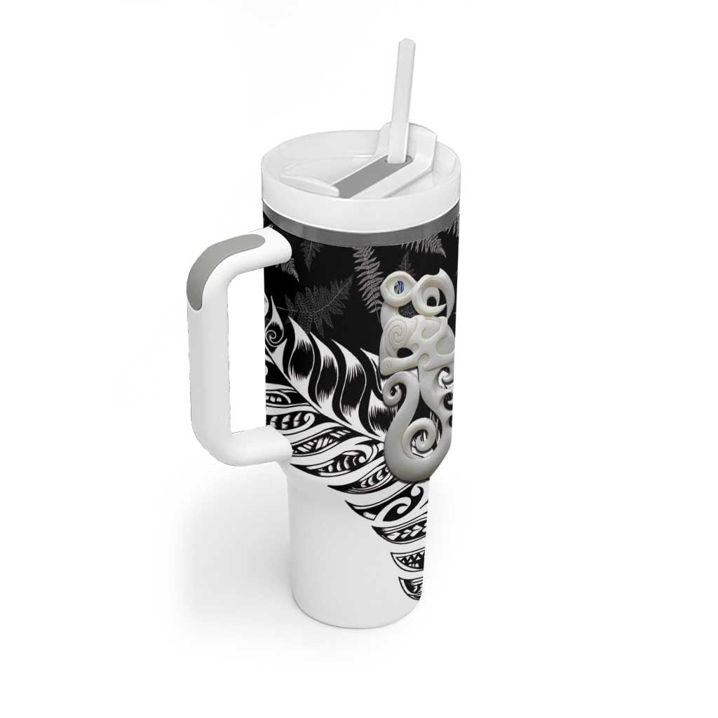 Aotearoa Manaia NZ Maori Silver Fern Custom Stanley Cup 40 oz 30 oz Tumbler With HandleTVC2301334 - Image 3