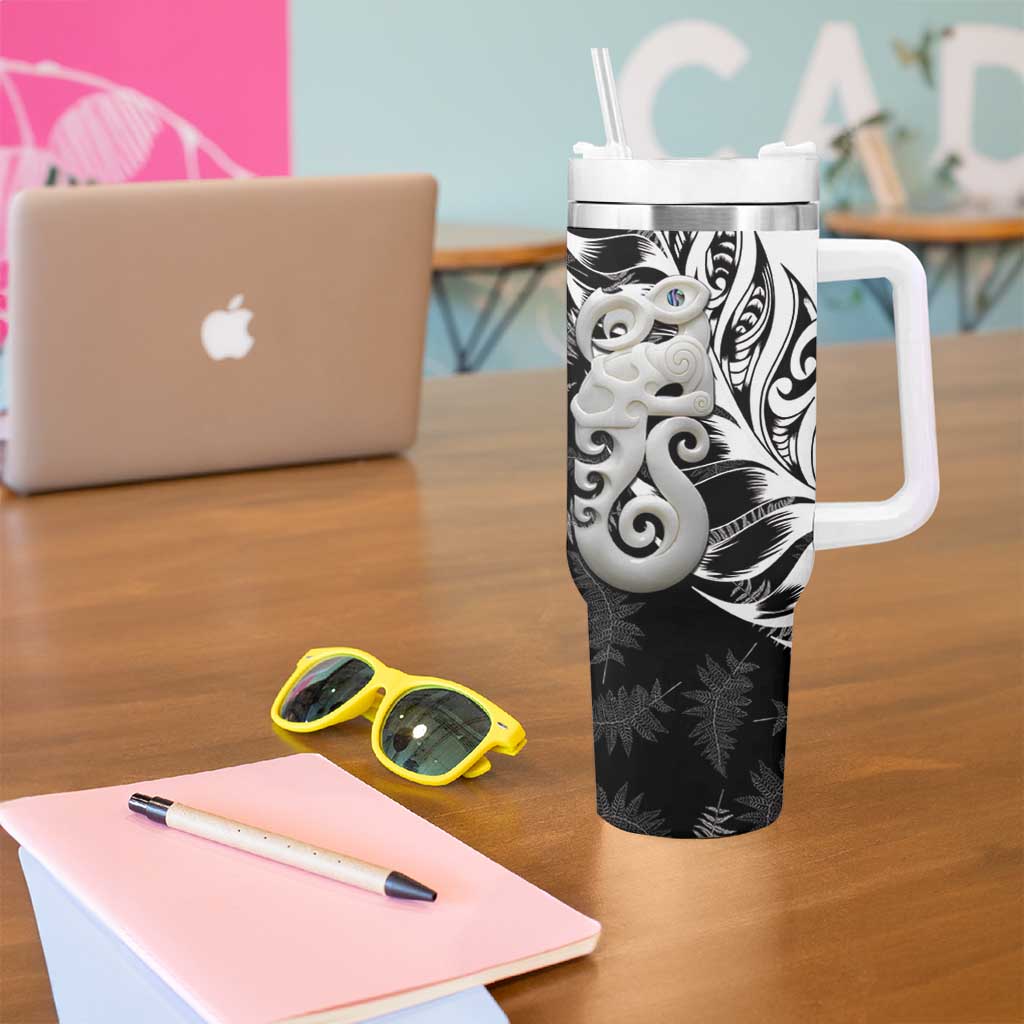 Aotearoa Manaia NZ Maori Silver Fern Custom Stanley Cup 40 oz 30 oz Tumbler With HandleTVC2301388 - Image 5