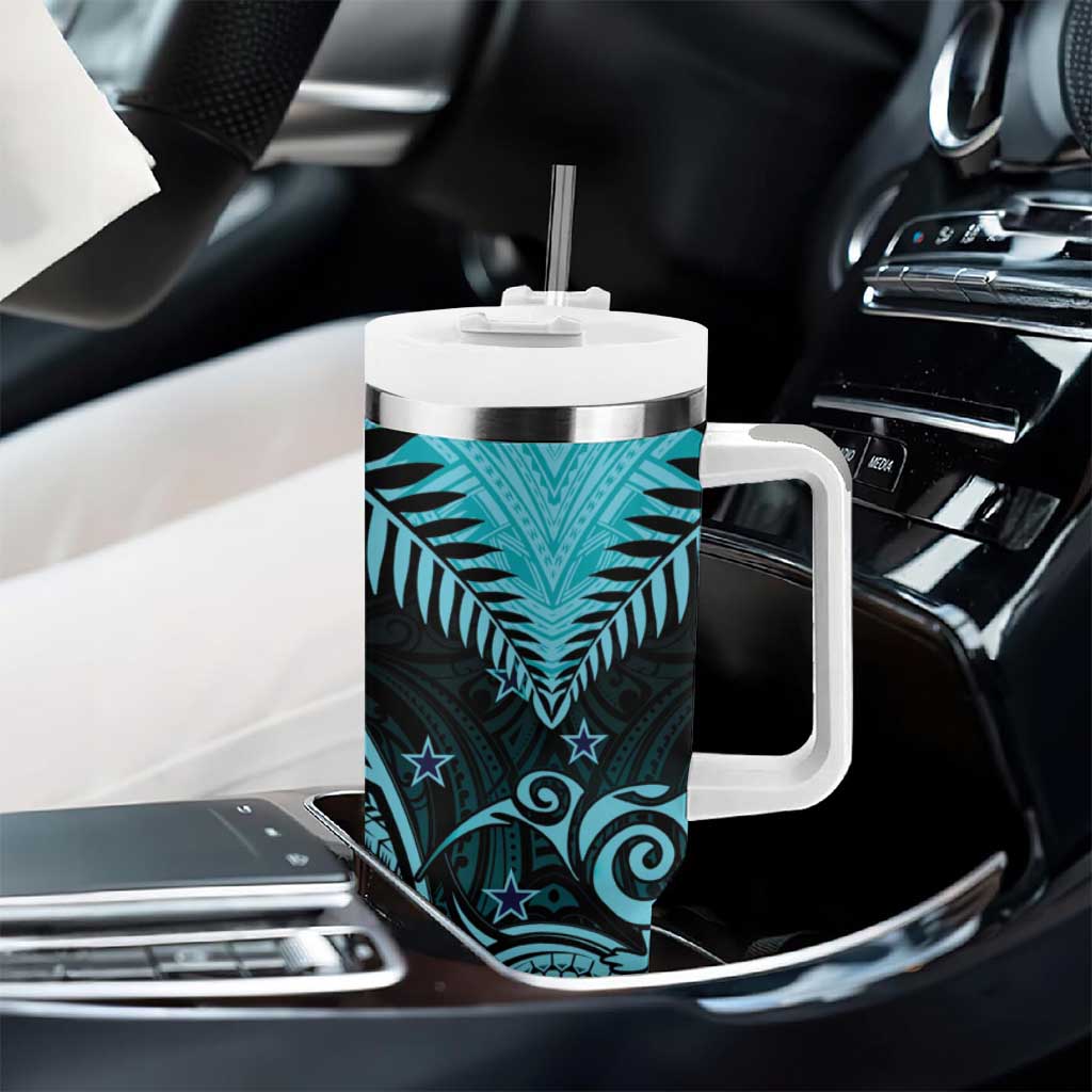 Aotearoa Maori Kiwi Turquoise Fern Custom Stanley Cup 40 oz 30 oz Tumbler With HandleTVC2301401 - Image 8