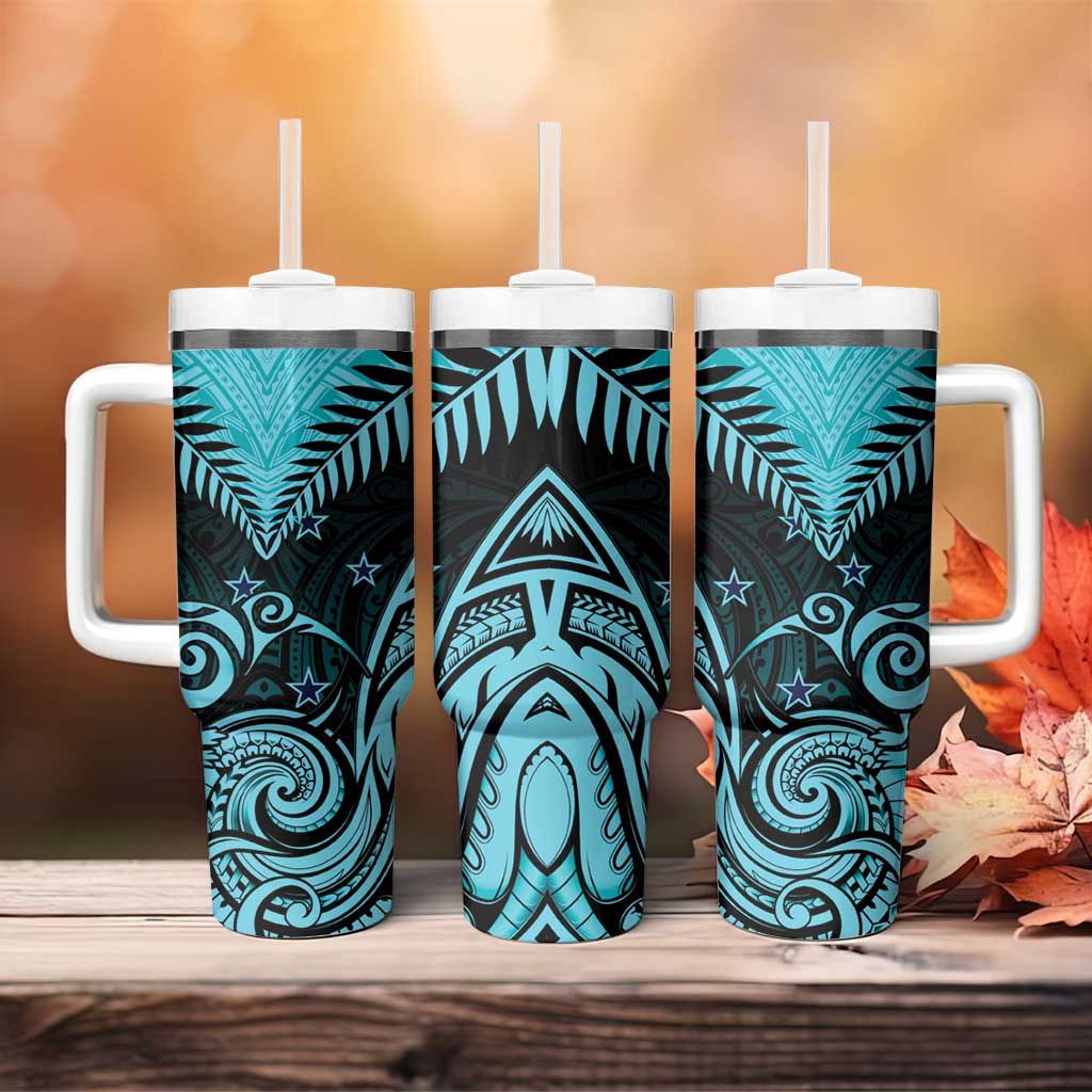 Aotearoa Maori Kiwi Turquoise Fern Custom Stanley Cup 40 oz 30 oz Tumbler With HandleTVC2301401 - Image 4