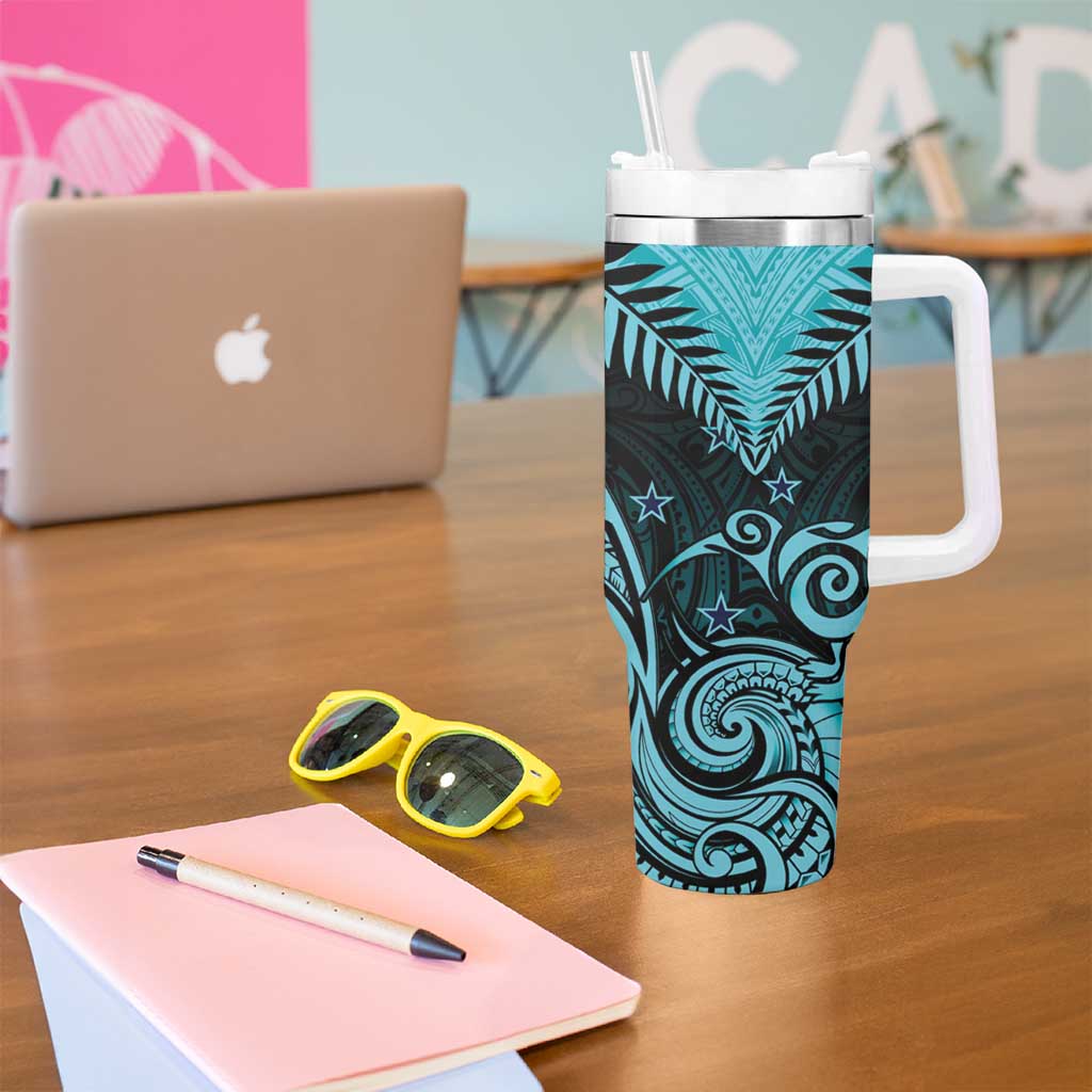 Aotearoa Maori Kiwi Turquoise Fern Custom Stanley Cup 40 oz 30 oz Tumbler With HandleTVC2301401 - Image 5