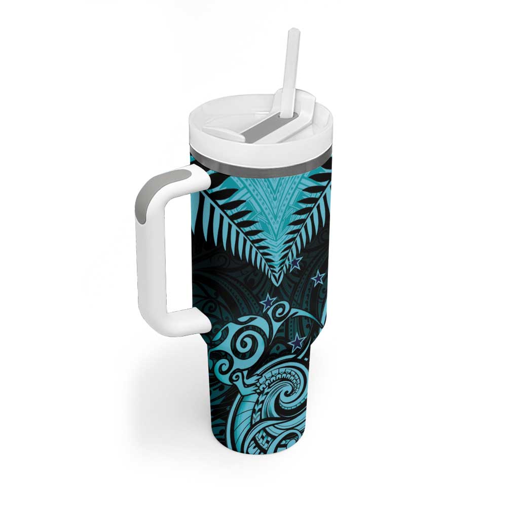Aotearoa Maori Kiwi Turquoise Fern Custom Stanley Cup 40 oz 30 oz Tumbler With HandleTVC2301401 - Image 2