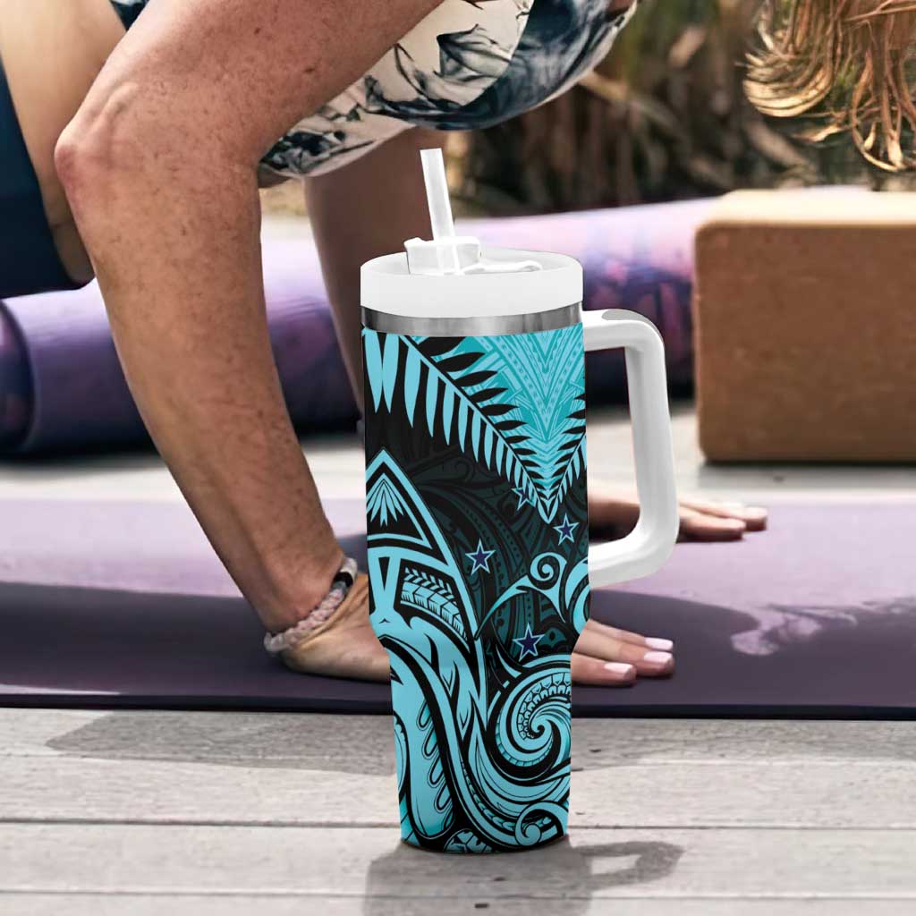 Aotearoa Maori Kiwi Turquoise Fern Custom Stanley Cup 40 oz 30 oz Tumbler With HandleTVC2301401 - Image 6