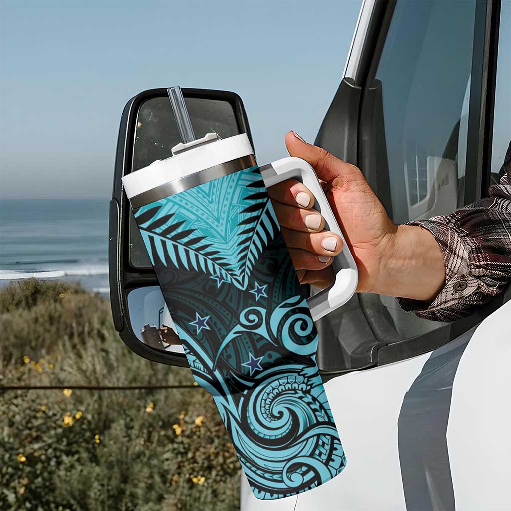 Aotearoa Maori Kiwi Turquoise Fern Custom Stanley Cup 40 oz 30 oz Tumbler With HandleTVC2301401 - Image 7