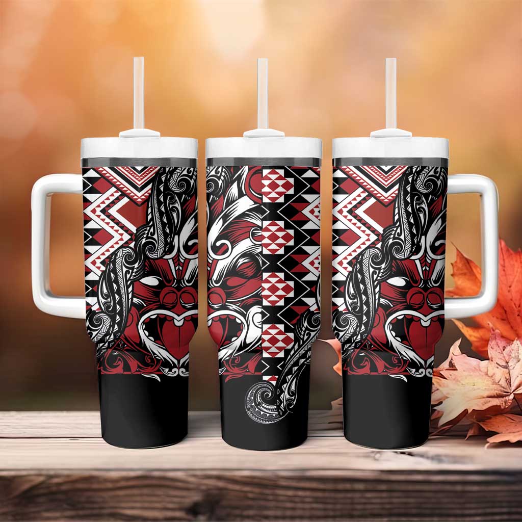 Aotearoa Maori Moko Art with Taniko Half Style Custom Stanley Cup 40 oz 30 oz Tumbler With HandleTVC2301252 - Image 4