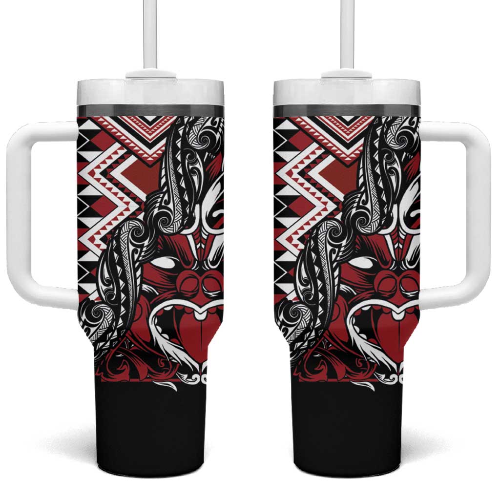 Aotearoa Maori Moko Art with Taniko Half Style Custom Stanley Cup 40 oz 30 oz Tumbler With HandleTVC2301252