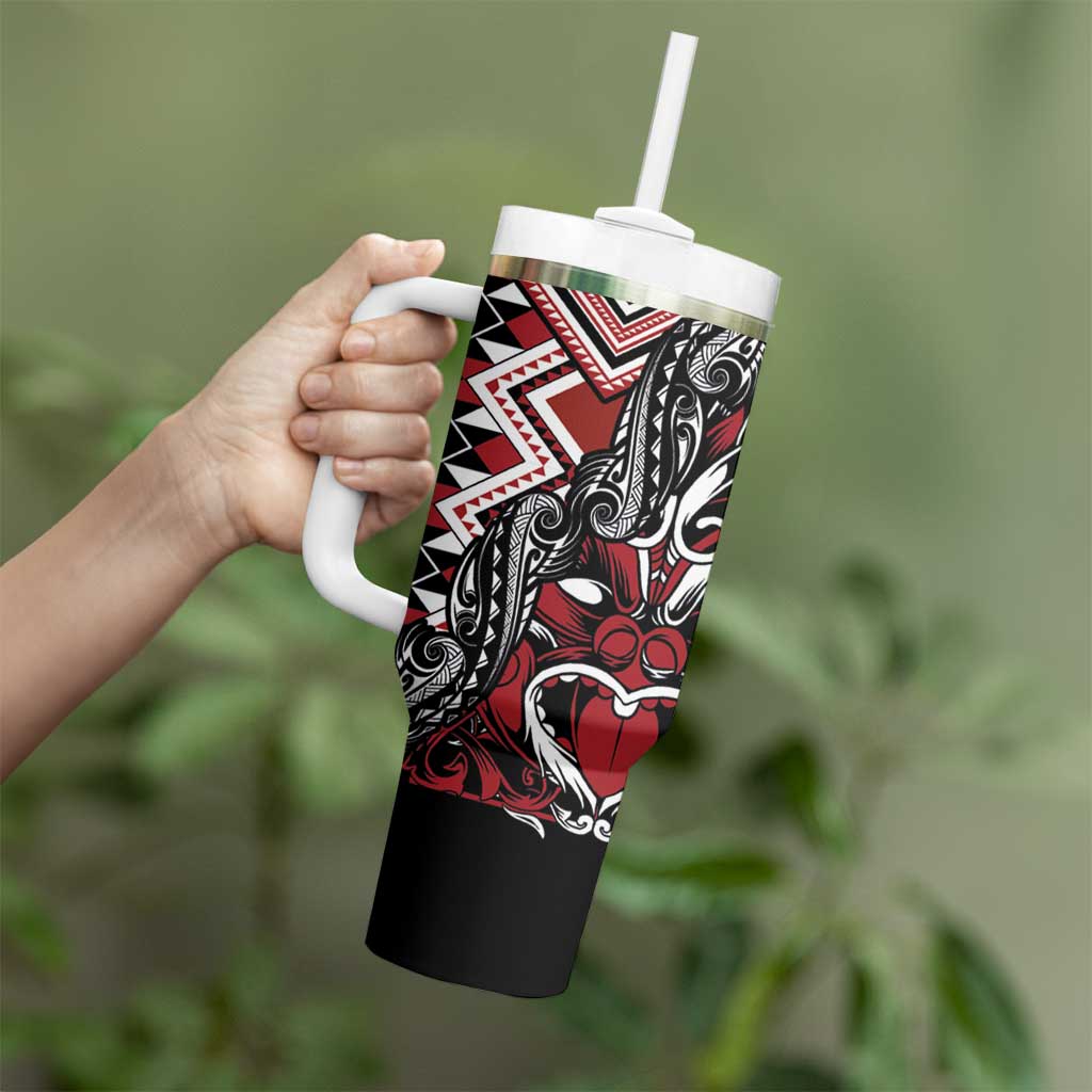 Aotearoa Maori Moko Art with Taniko Half Style Custom Stanley Cup 40 oz 30 oz Tumbler With HandleTVC2301252 - Image 3