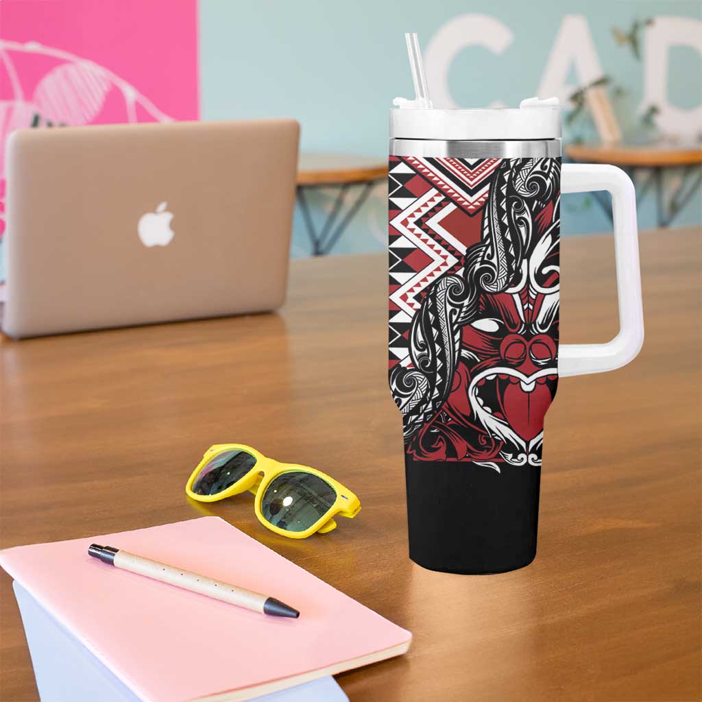 Aotearoa Maori Moko Art with Taniko Half Style Custom Stanley Cup 40 oz 30 oz Tumbler With HandleTVC2301252 - Image 5