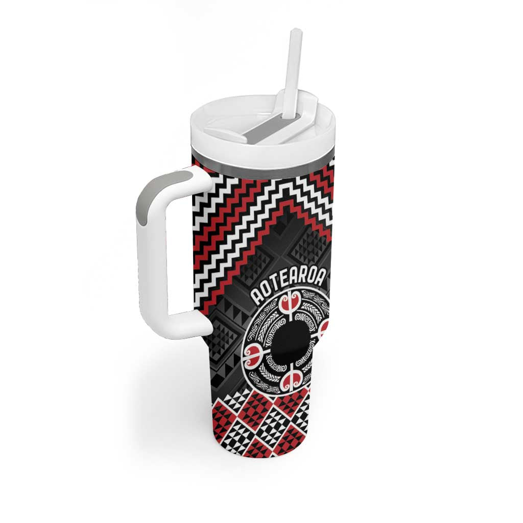 Aotearoa Niho Taniwha Motif Custom Stanley Cup 40 oz 30 oz Tumbler With HandleTVC2301250 - Image 2