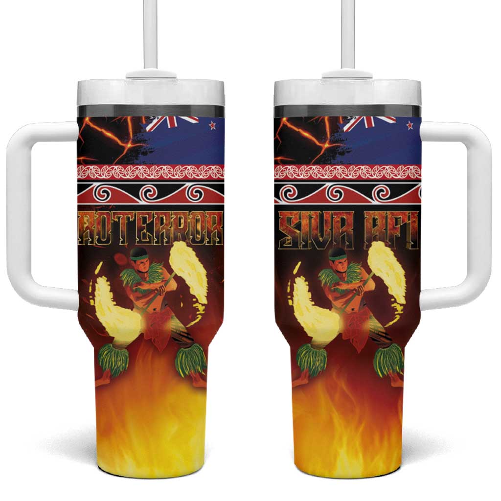 Aotearoa Siva Afi Tribal Performers of Aotearoa Fire Knife Dancing Custom Stanley Cup 40 oz 30 oz Tumbler With HandleTVC2301362
