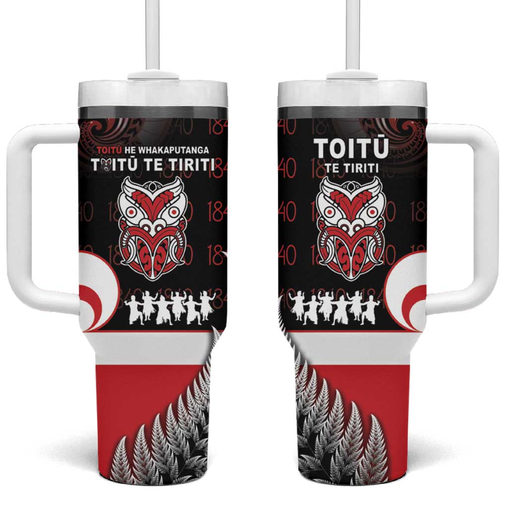 Aotearoa Toitu He Whakaputanga Toitu Te Tiriti O Waitangi Custom Stanley Cup 40 oz 30 oz Tumbler With HandleTVC2301373