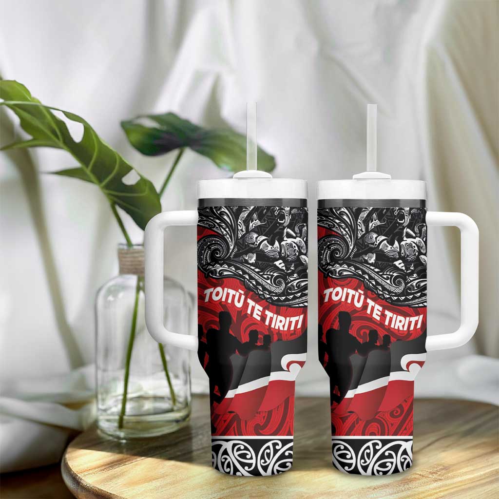 Aotearoa Toitu Te Tiriti Honoring Te Tiriti o Waitangi Maori Haka Custom Stanley Cup 40 oz 30 oz Tumbler With HandleTVC2301350 - Image 9
