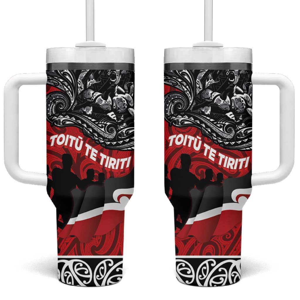 Aotearoa Toitu Te Tiriti Honoring Te Tiriti o Waitangi Maori Haka Custom Stanley Cup 40 oz 30 oz Tumbler With HandleTVC2301350