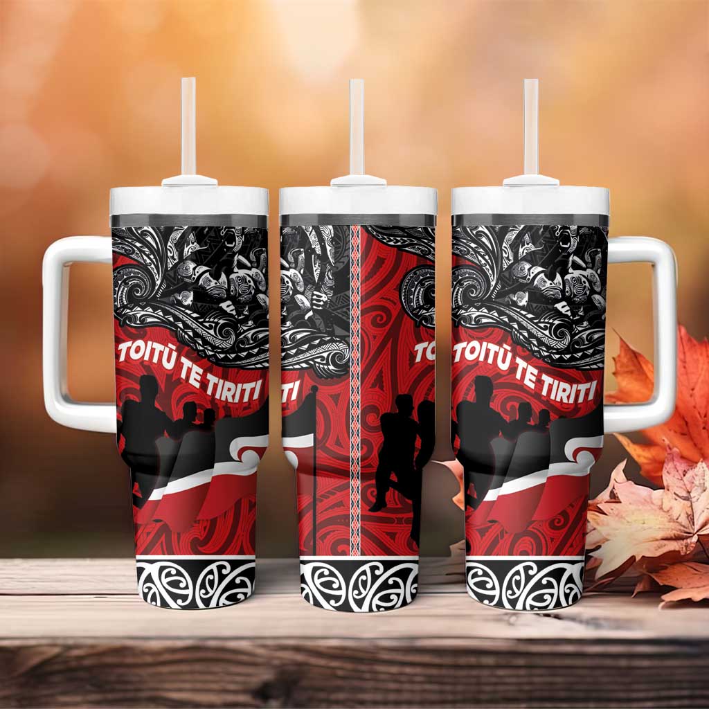 Aotearoa Toitu Te Tiriti Honoring Te Tiriti o Waitangi Maori Haka Custom Stanley Cup 40 oz 30 oz Tumbler With HandleTVC2301350 - Image 4
