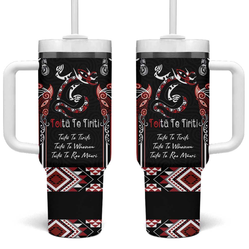 Aotearoa Toitu Te Tiriti-Maori Taniwha Custom Stanley Cup 40 oz 30 oz Tumbler With HandleTVC2301259