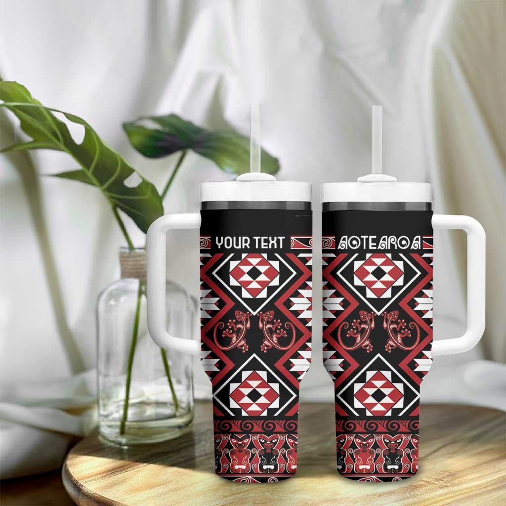Aotearoa Waitangi Taniko Motifs Mania Gecko Custom Stanley Cup 40 oz 30 oz Tumbler With HandleTVC2301374 - Image 9
