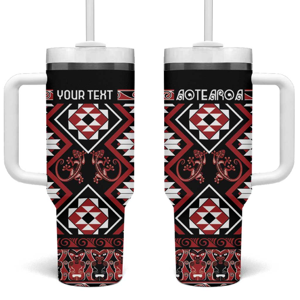 Aotearoa Waitangi Taniko Motifs Mania Gecko Custom Stanley Cup 40 oz 30 oz Tumbler With HandleTVC2301374