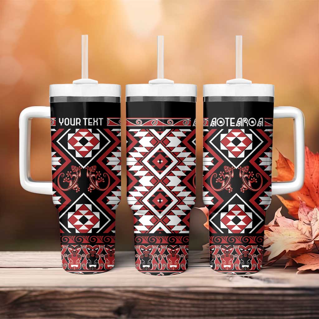 Aotearoa Waitangi Taniko Motifs Mania Gecko Custom Stanley Cup 40 oz 30 oz Tumbler With HandleTVC2301374 - Image 4