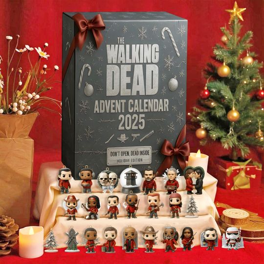 Apocalypse Countdown Calendar, 2025 Horror Advent Box, Undead Walker Holiday Gift, Spooky Xmas Decor,Calendar Acrylic 2D Flat - Image 8
