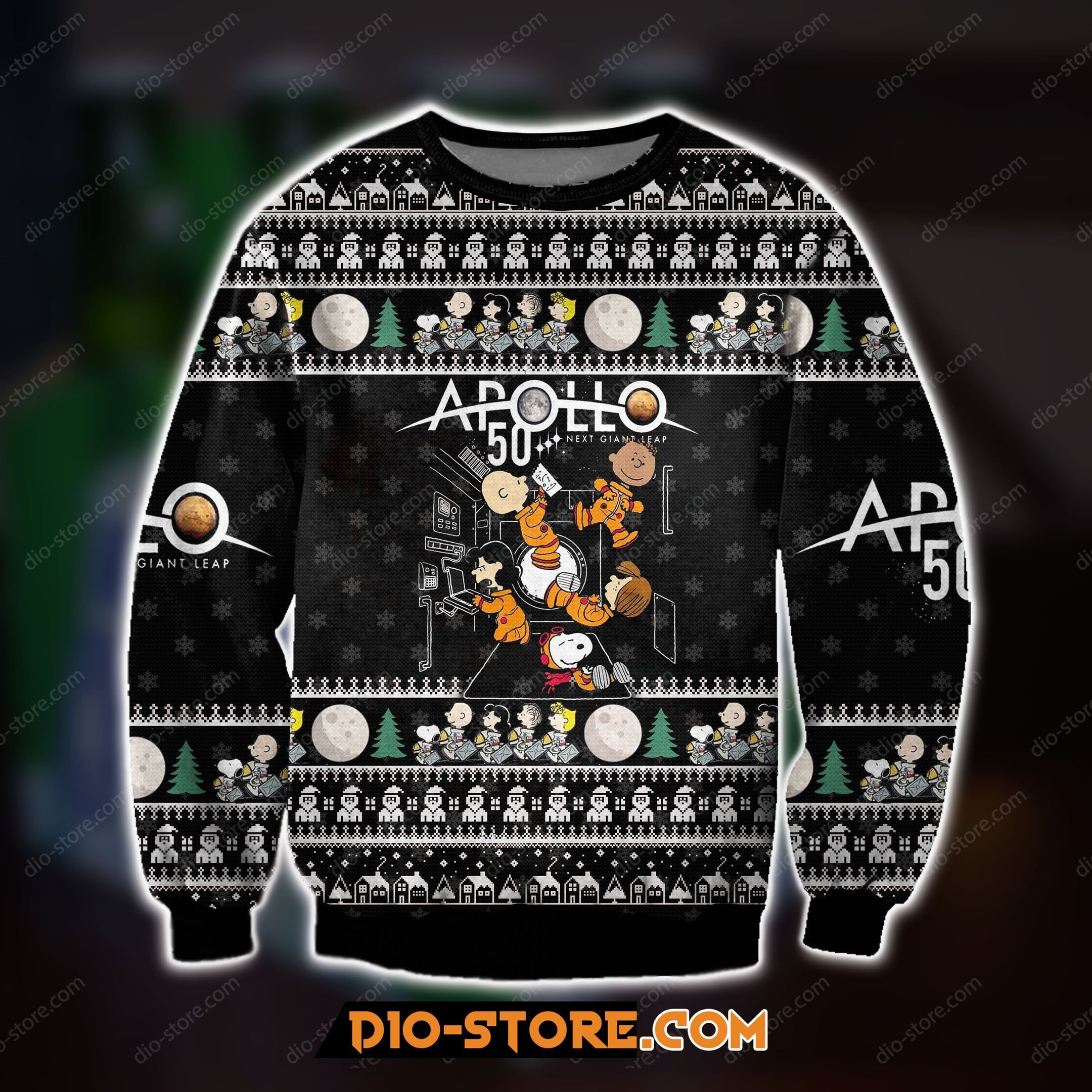 Apolo Ugly Christmas Sweater Adult 3D Funny Matching for family