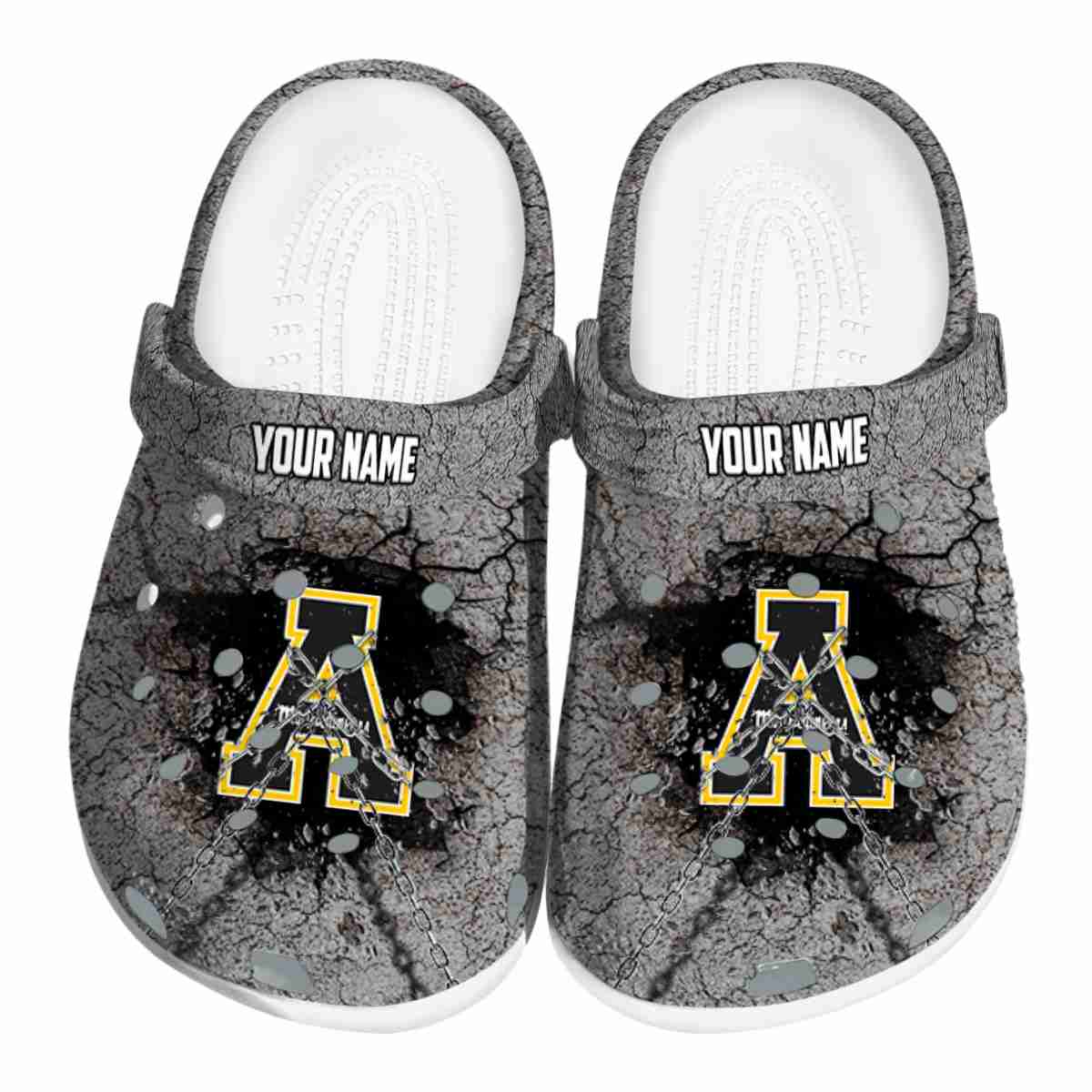 Appalachian State Mountaineers NCAA Sport Crocs Crocband Clogs Shoes Comfortable For Men Women and Kids