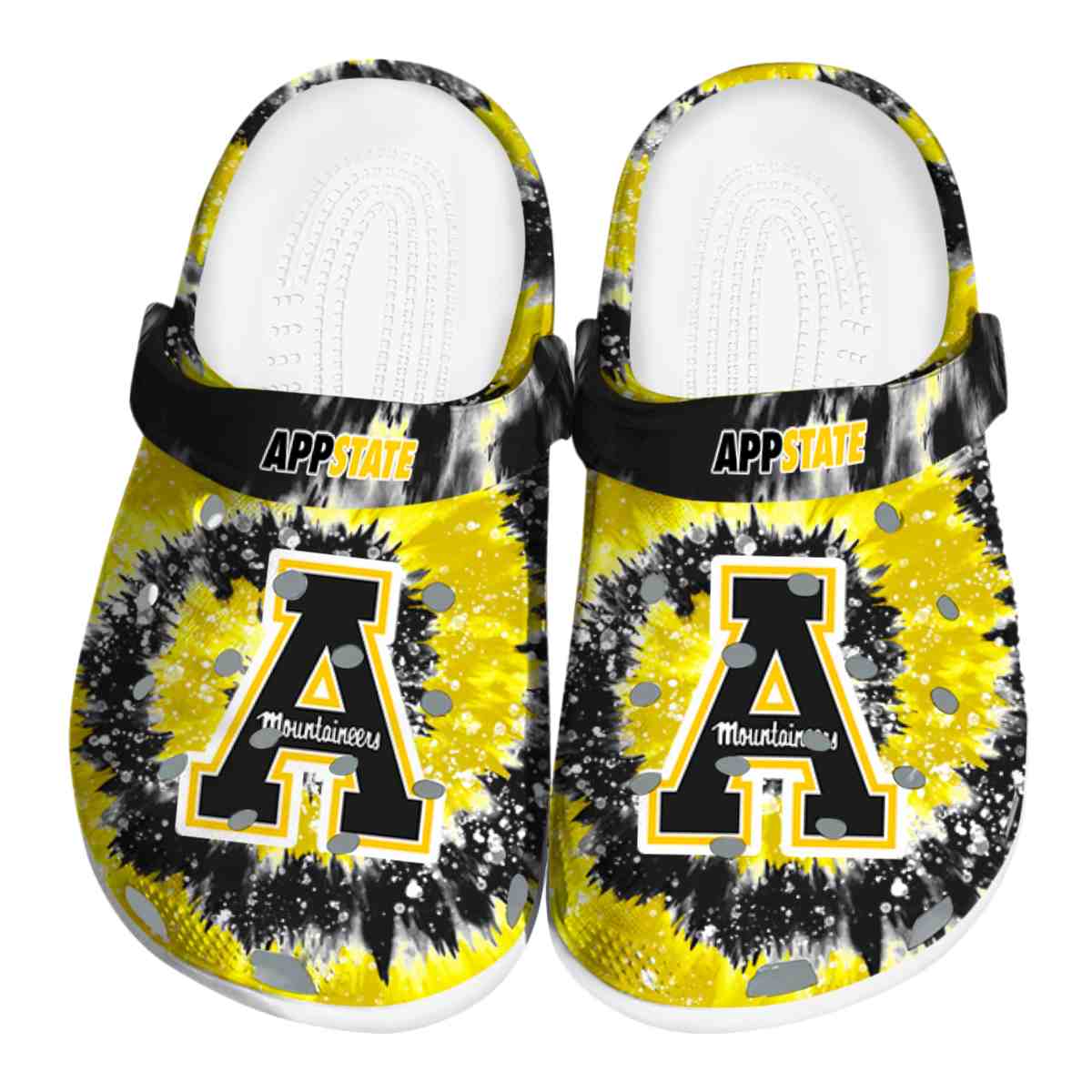 Appalachian State Mountaineers NCAA Sport Crocs Crocband Clogs Shoes Comfortable For Men Women and Kids