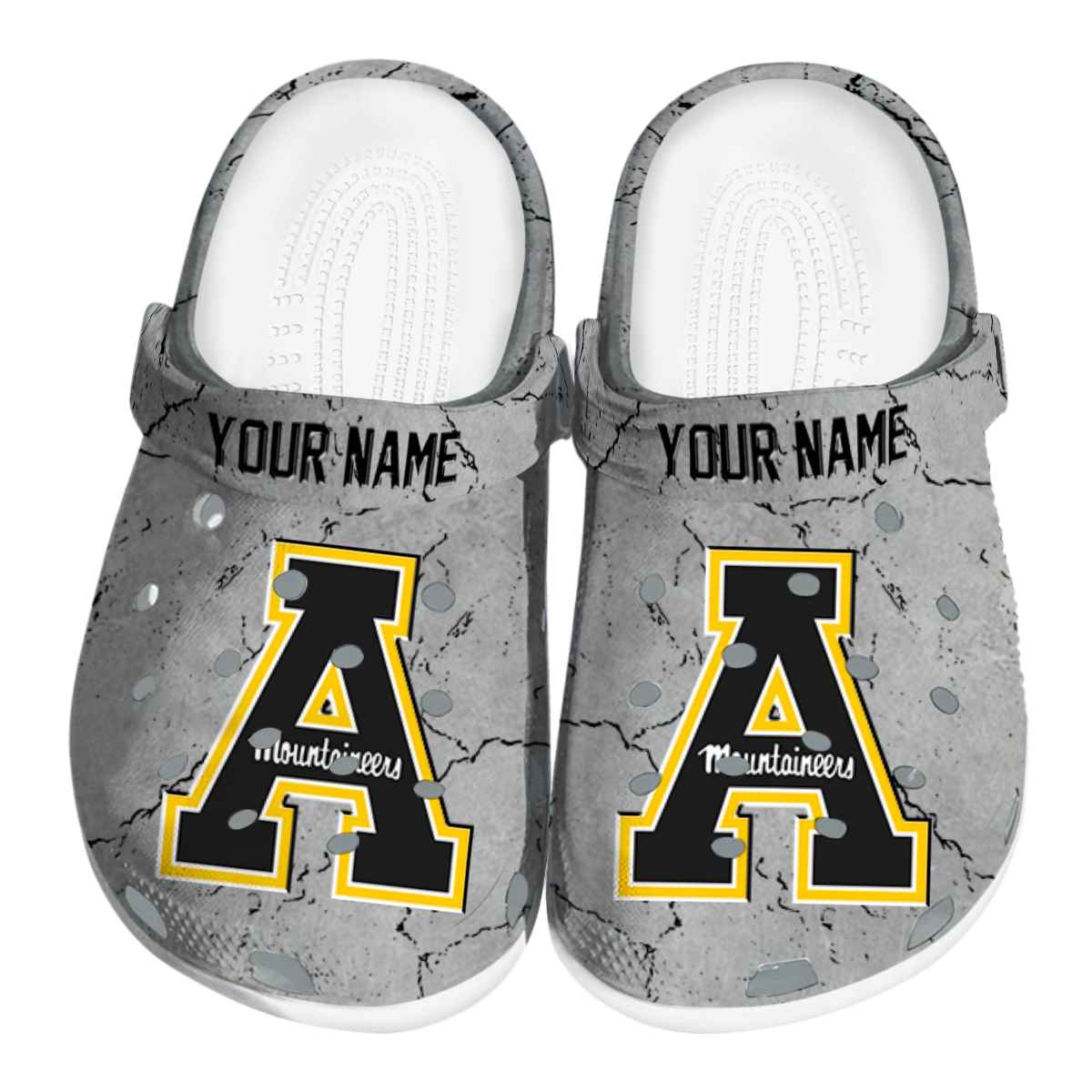 Appalachian State Mountaineers NCAA Sport Crocs Crocband Clogs Shoes Comfortable For Men Women and Kids