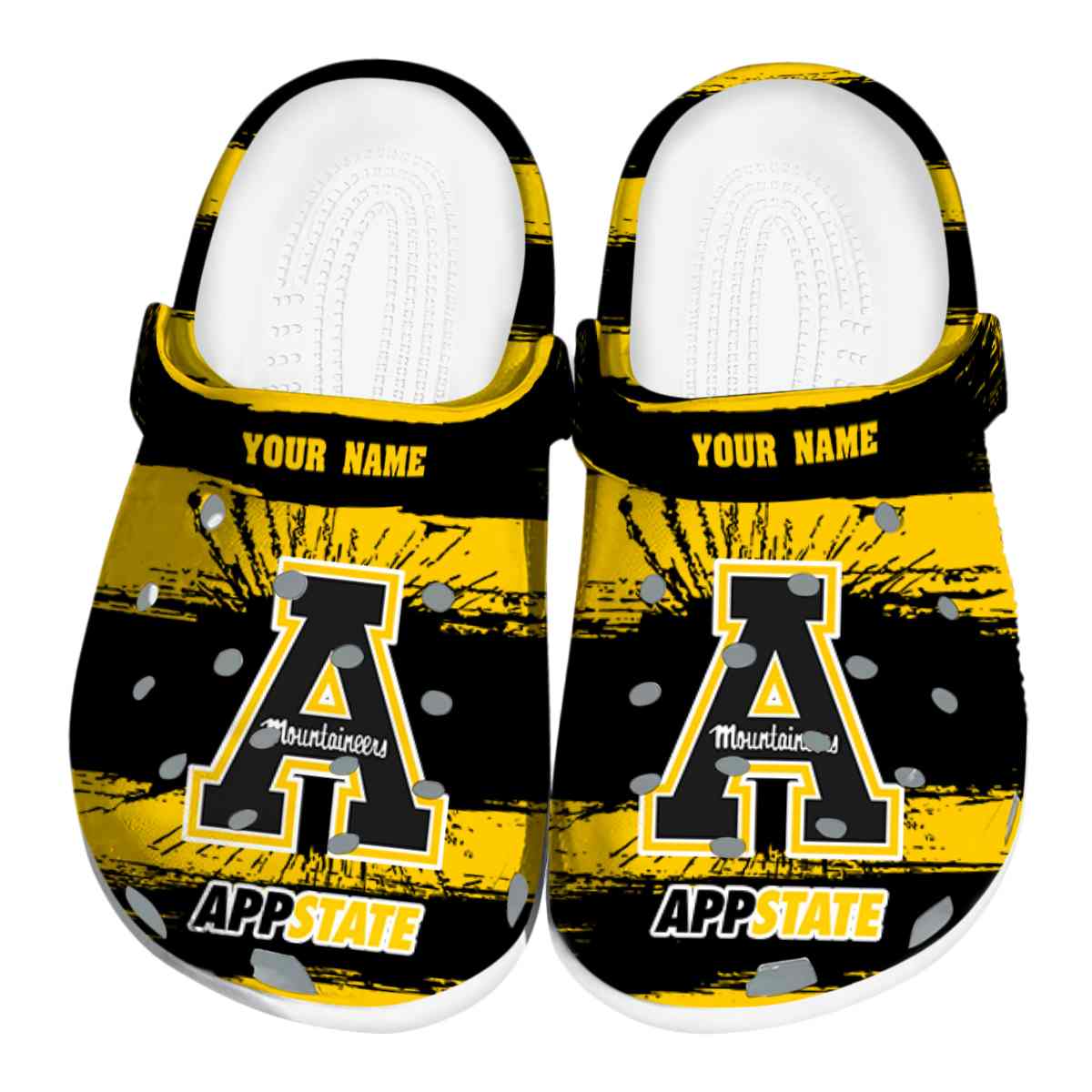 Appalachian State Mountaineers NCAA Sport Crocs Crocband Clogs Shoes Comfortable For Men Women and Kids