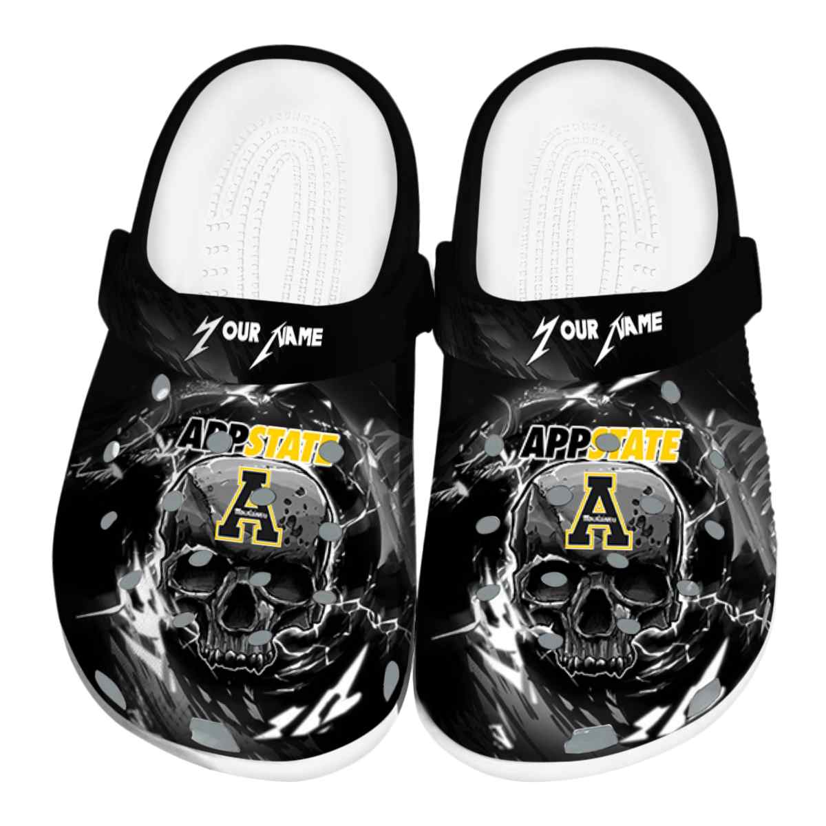 Appalachian State Mountaineers NCAA Sport Crocs Crocband Clogs Shoes Comfortable For Men Women and Kids