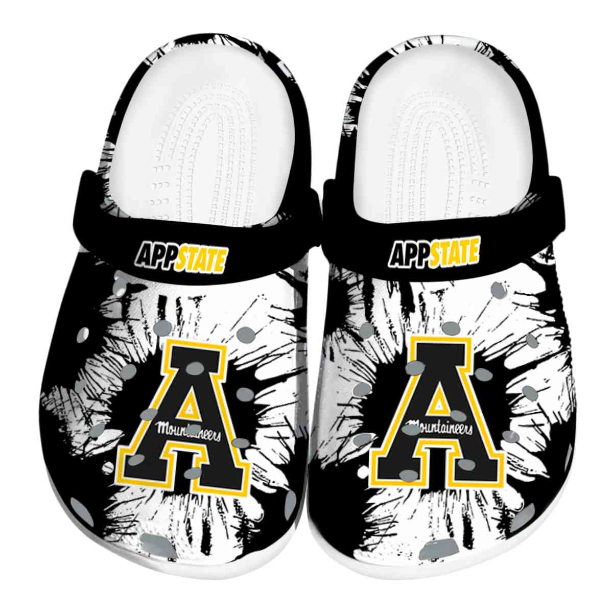 Appalachian State Mountaineers NCAA Sport Crocs Crocband Clogs Shoes Comfortable For Men Women and Kids