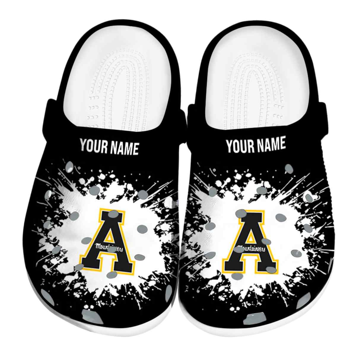 Appalachian State Mountaineers NCAA Sport Crocs Crocband Clogs Shoes Comfortable For Men Women and Kids