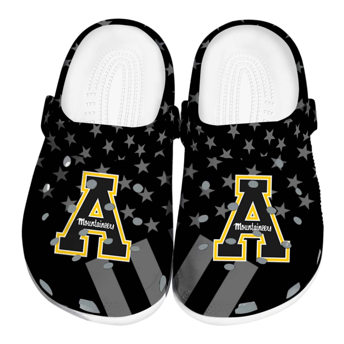 Appalachian State Mountaineers NCAA Sport Crocs Crocband Clogs Shoes Comfortable For Men Women and Kids