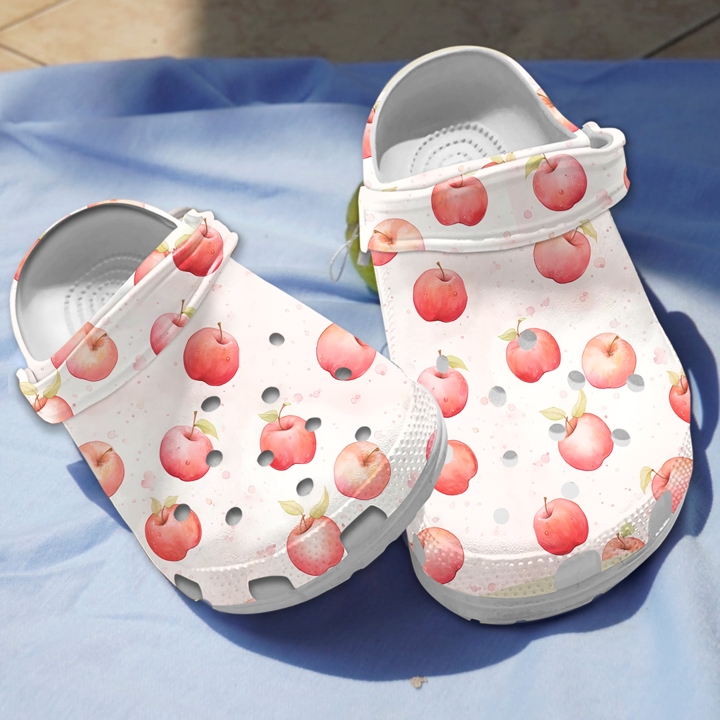 Apple Fruit Crocs Crocband Clogs Shoes Comfortable For Men Women and Kids