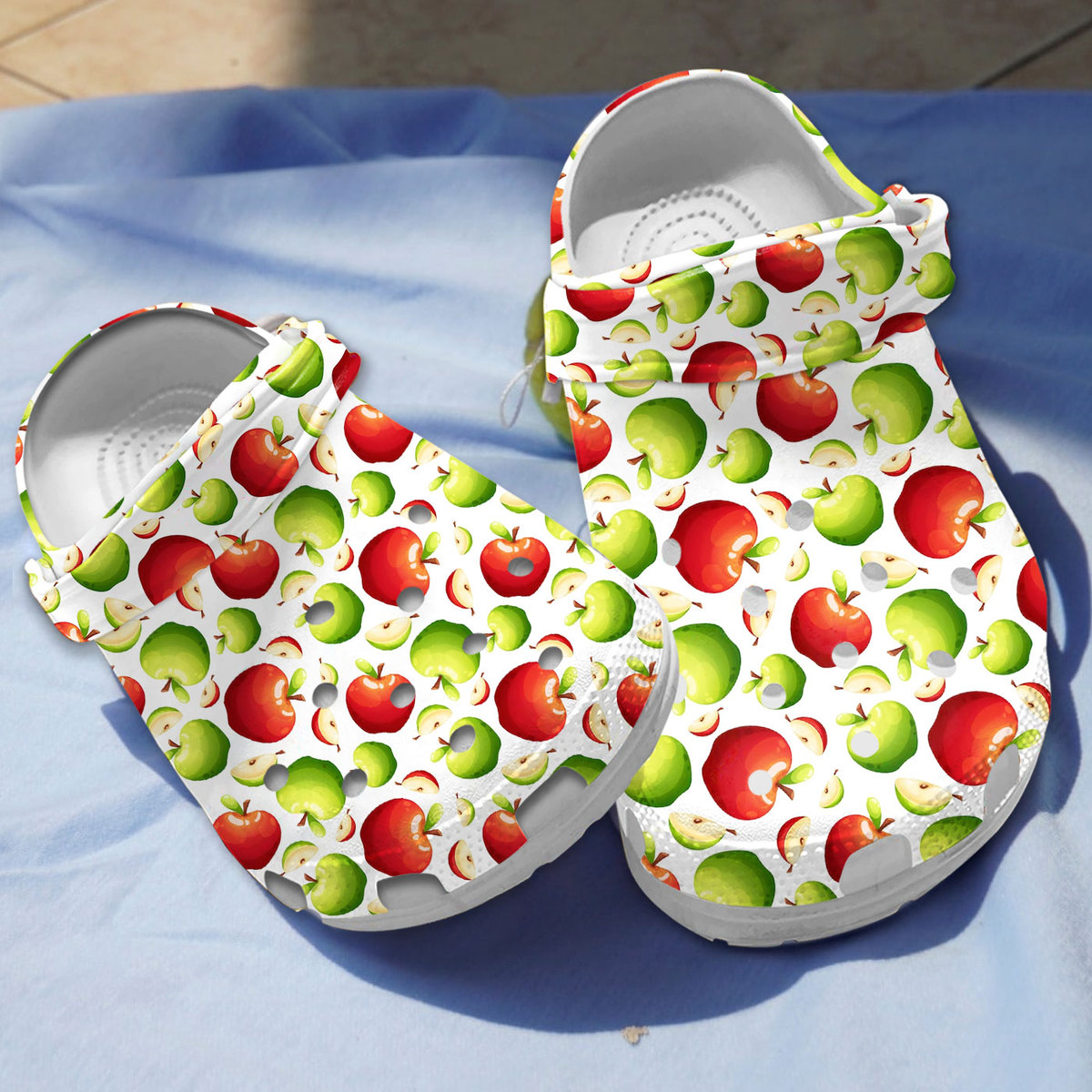 Apple Fruit Crocs Crocband Clogs Shoes Comfortable For Men Women and Kids