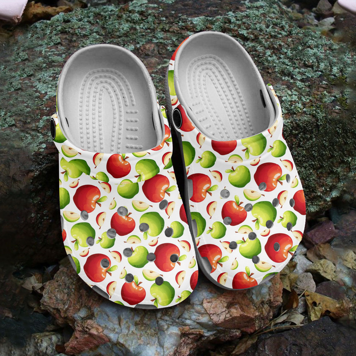 Apple Fruit Crocs Crocband Clogs Shoes Comfortable For Men Women and Kids - Image 3