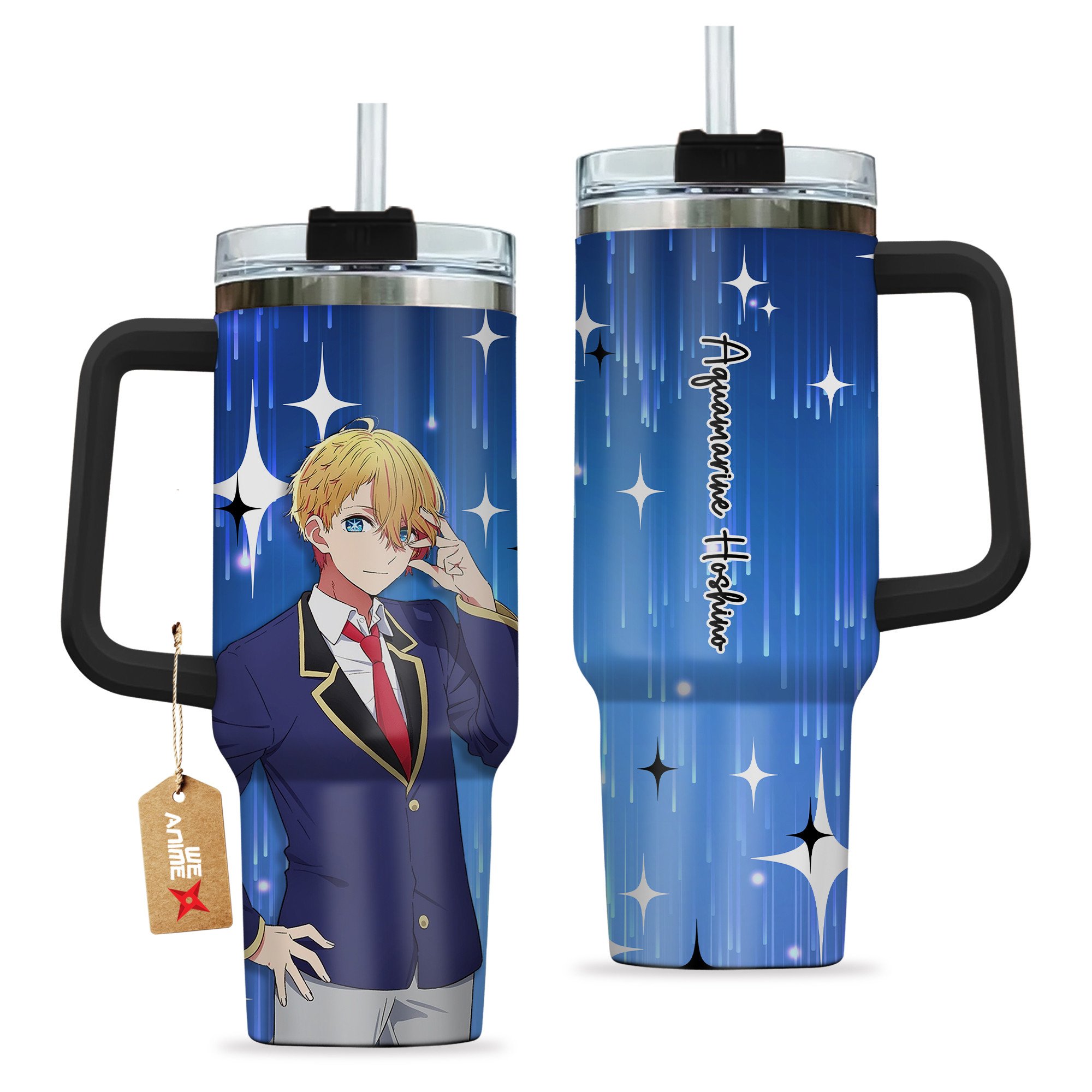 Aquamarine Hoshino Oshi no Ko Anime Custom Stanley Cup 40 oz 30 oz Tumbler With HandleTVC2301207