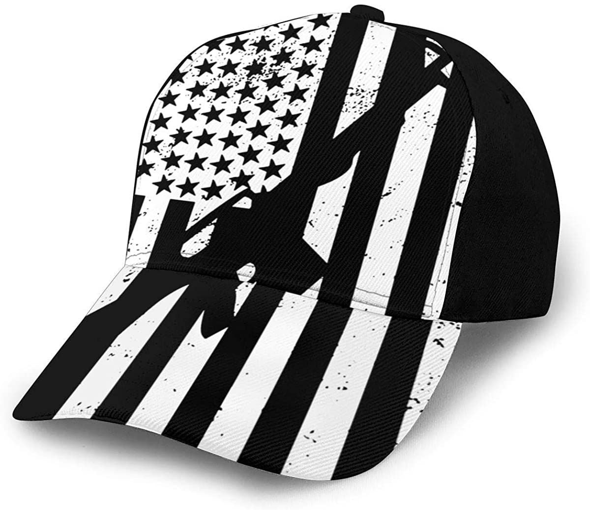 Ar-15 Gun Vintage American Flag Cap Classic 3D Printing Baseball Cap Trucker Cap Dad Hat Mesh Cap Trucker Hats Custom Hats Gifts For Men & Women