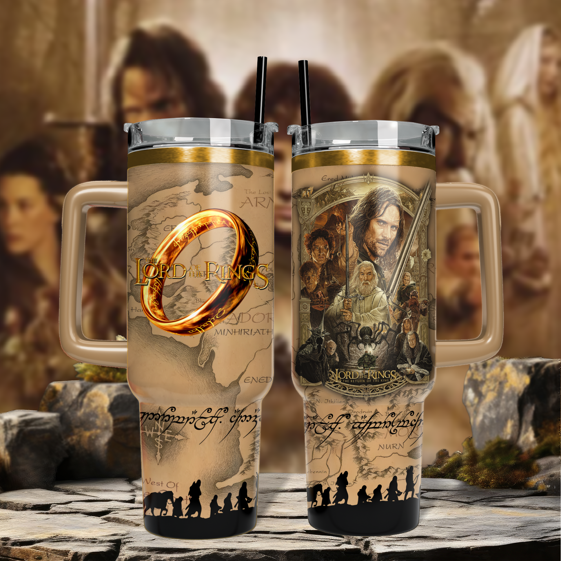 Aragorn The Lord Of The Rings Movies Custom Stanley Cup 40 oz 30 oz Tumbler With HandleTVC2301571