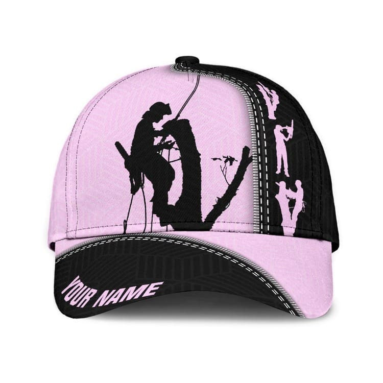 Arborist Hats Black and White Arborist 3D All Over Printed Cap Trucker Hats Custom Hats Gifts For Men & Women