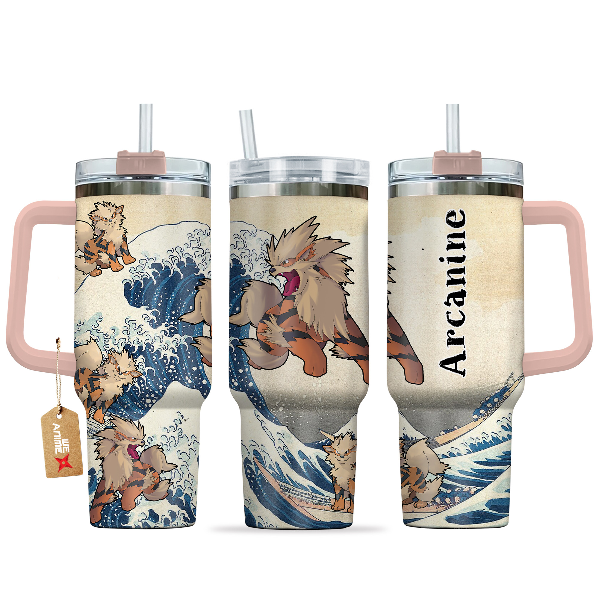 Arcanine Pokemon Anime Custom Stanley Cup 40 oz 30 oz Tumbler With HandleTVC2301137