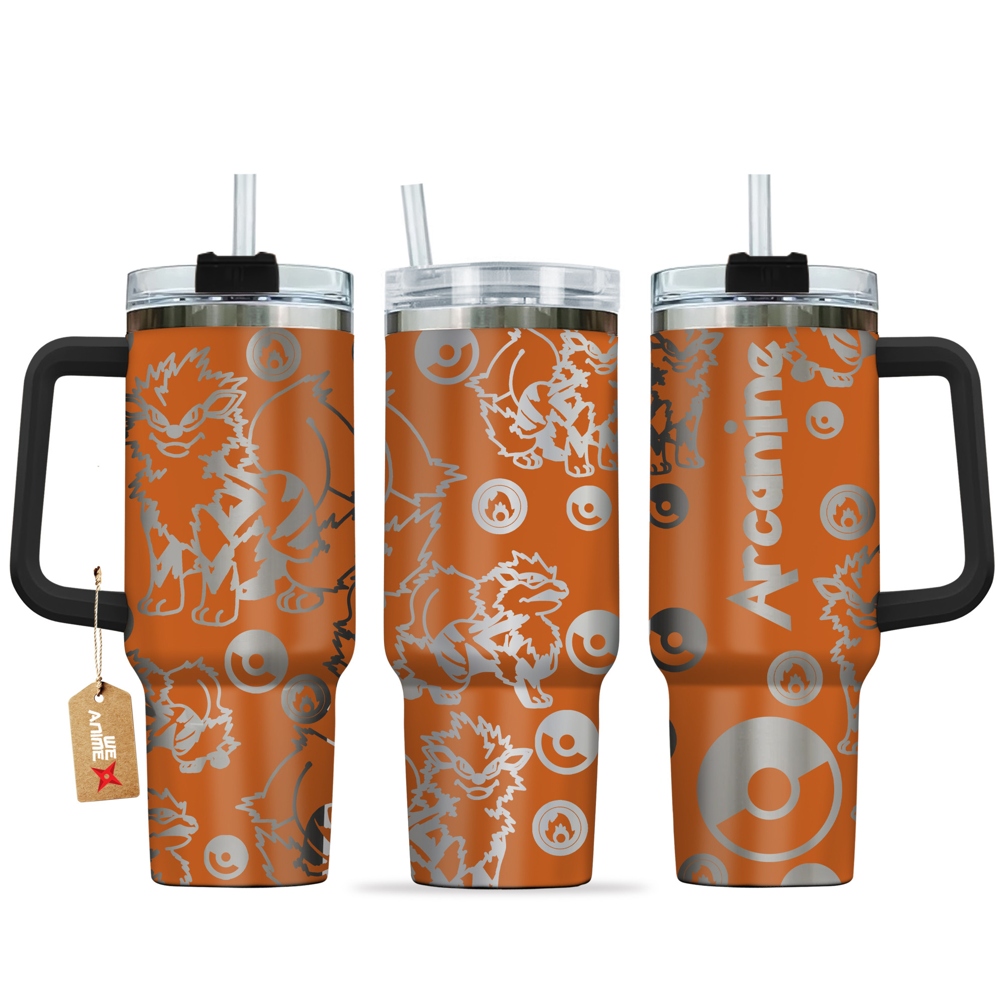 Arcanine Pokemon Anime Custom Stanley Cup 40 oz 30 oz Tumbler With HandleTVC2301143